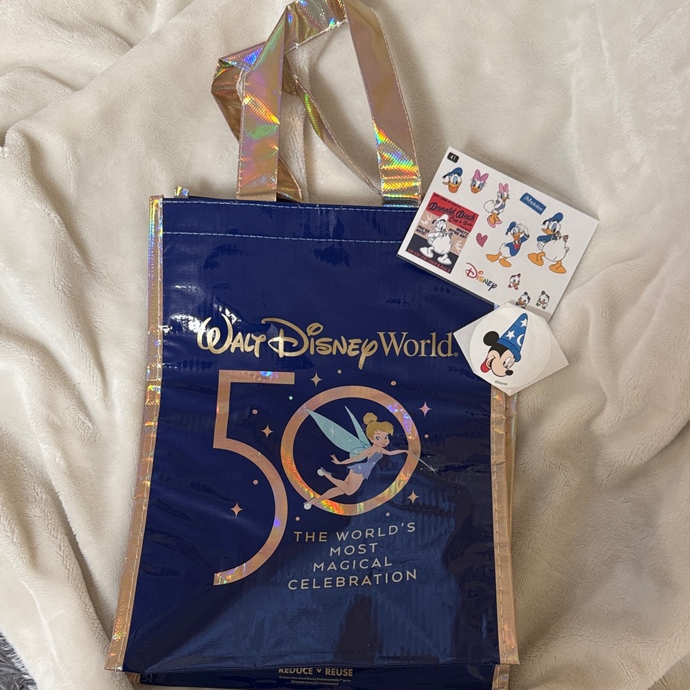 Disney Blue and Gold Celebration Tote